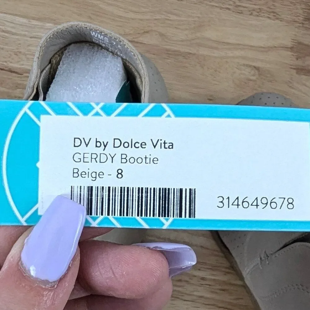 DV by Dolce Vita | New Women's Gerdy Wedge Bootie (Beige)